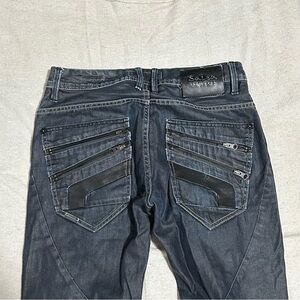 Mens Skinny Wax Denim